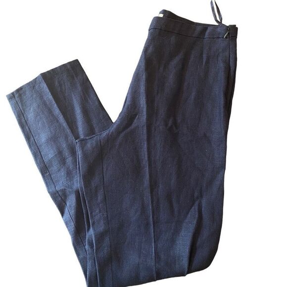 Outfit JP pure linen blue pants zip onside size 12 - Picture 1 of 7